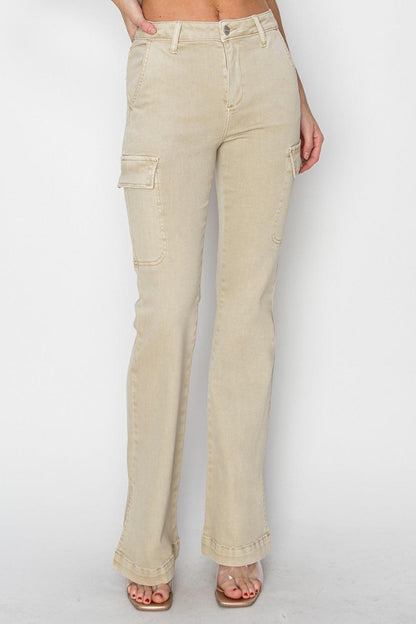 Mid Rise Flare Jeans- Doss Dollz