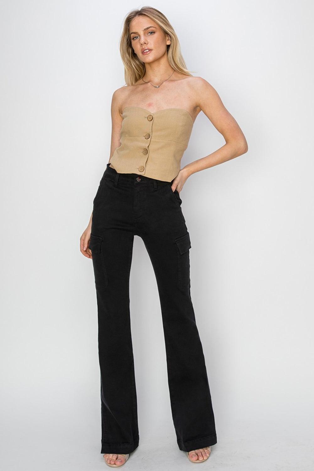 Mid Rise Flare Jeans- Doss Dollz
