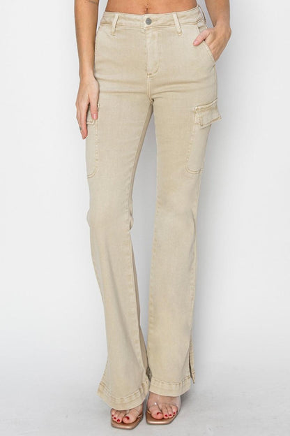 Mid Rise Flare Jeans- Doss Dollz