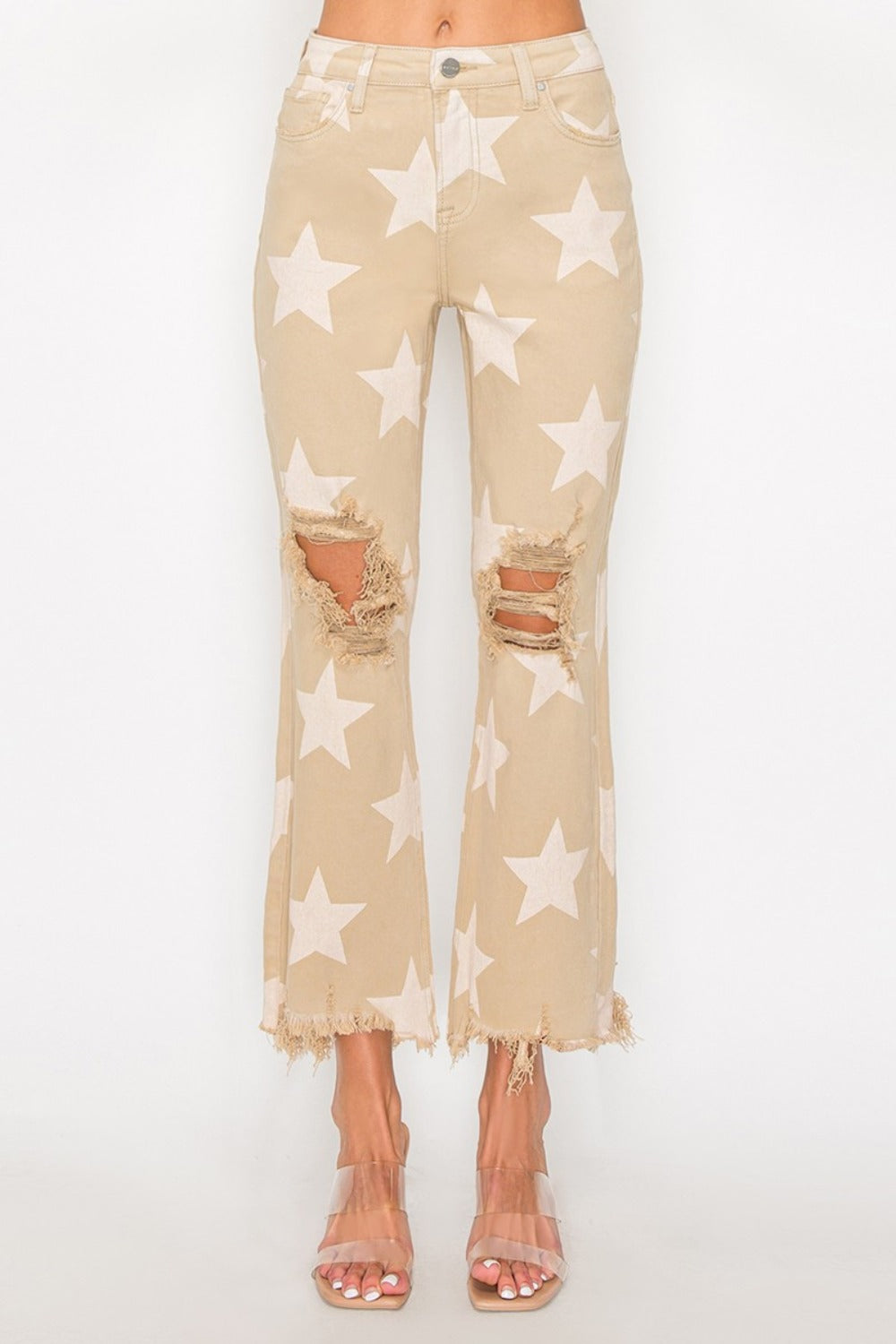 Mid Rise Flare Jeans- Doss Dollz