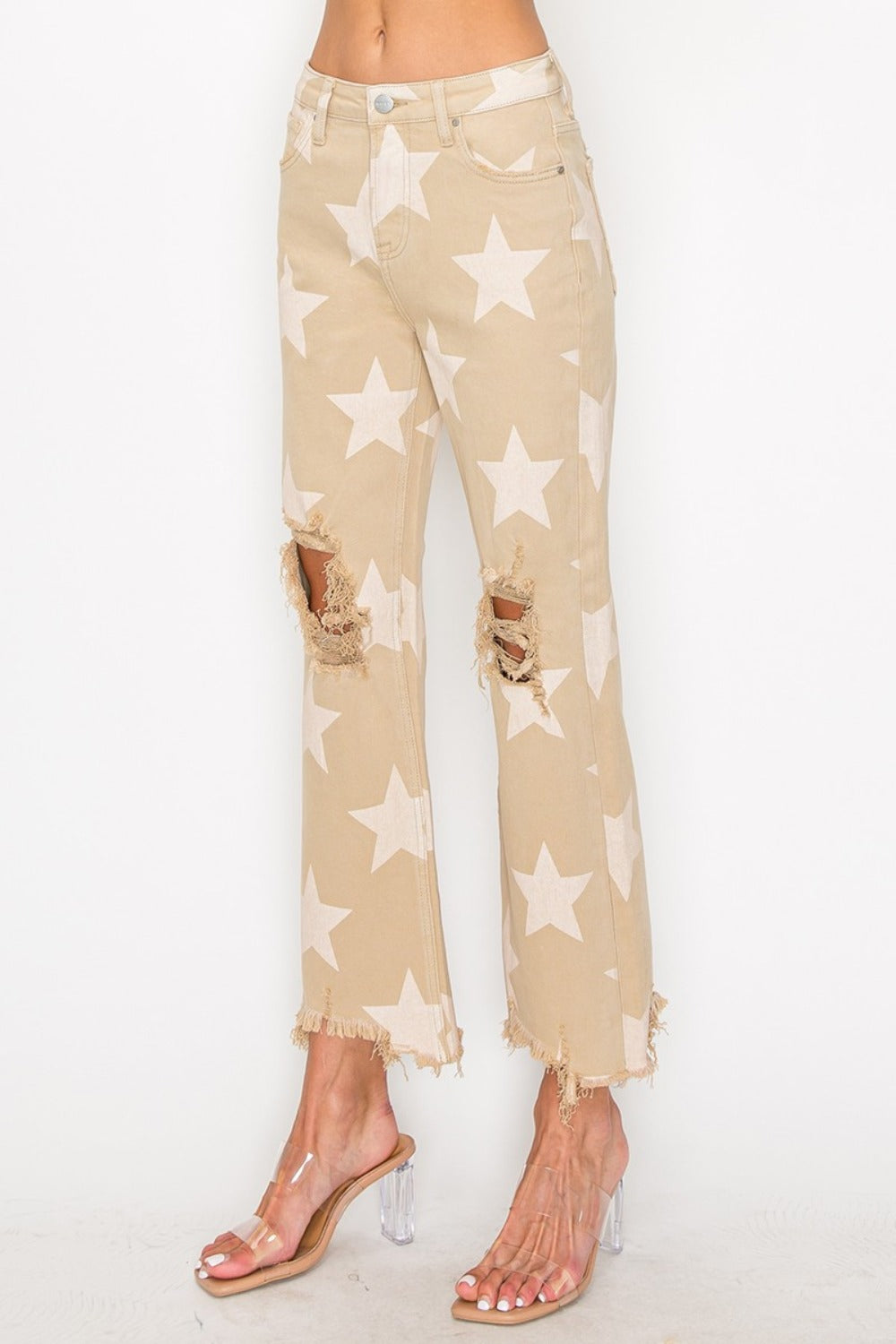 Mid Rise Flare Jeans- Doss Dollz