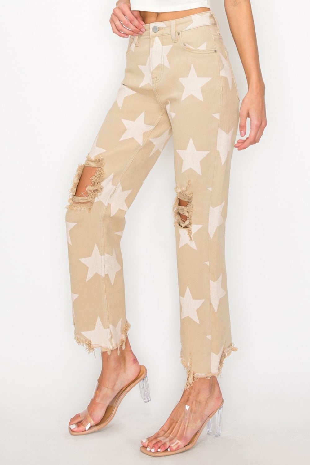 Mid Rise Flare Jeans- Doss Dollz