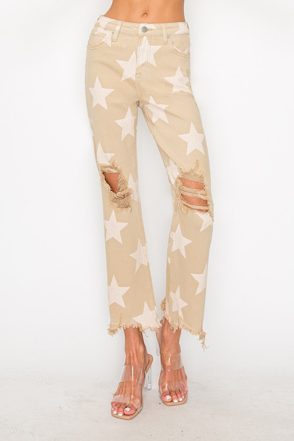Mid Rise Flare Jeans- Doss Dollz