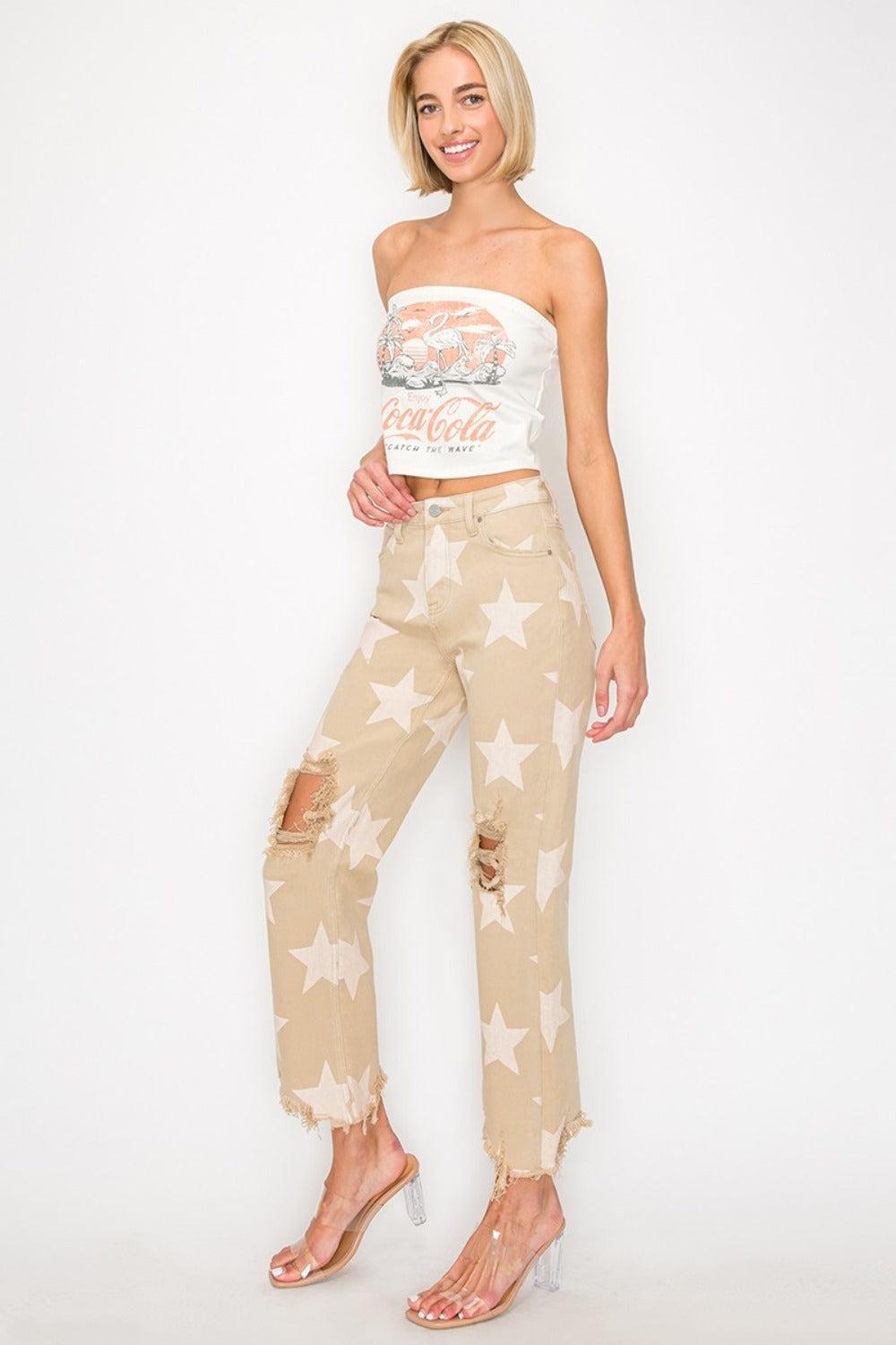 Mid Rise Flare Jeans- Doss Dollz