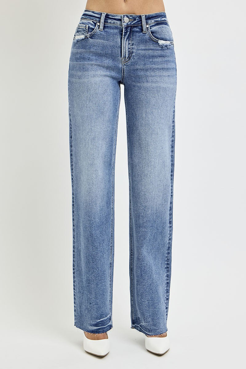 Mid Rise Flare Jeans- Doss Dollz