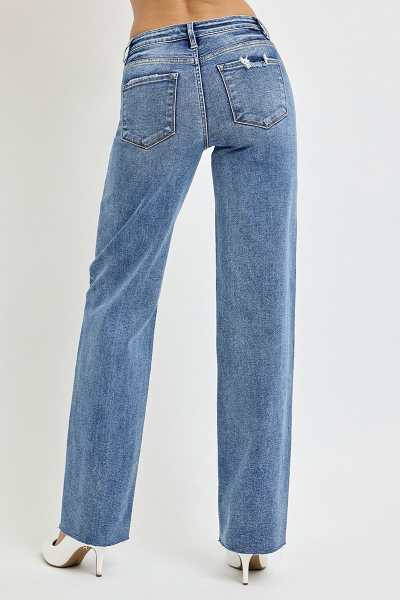 Mid Rise Flare Jeans- Doss Dollz