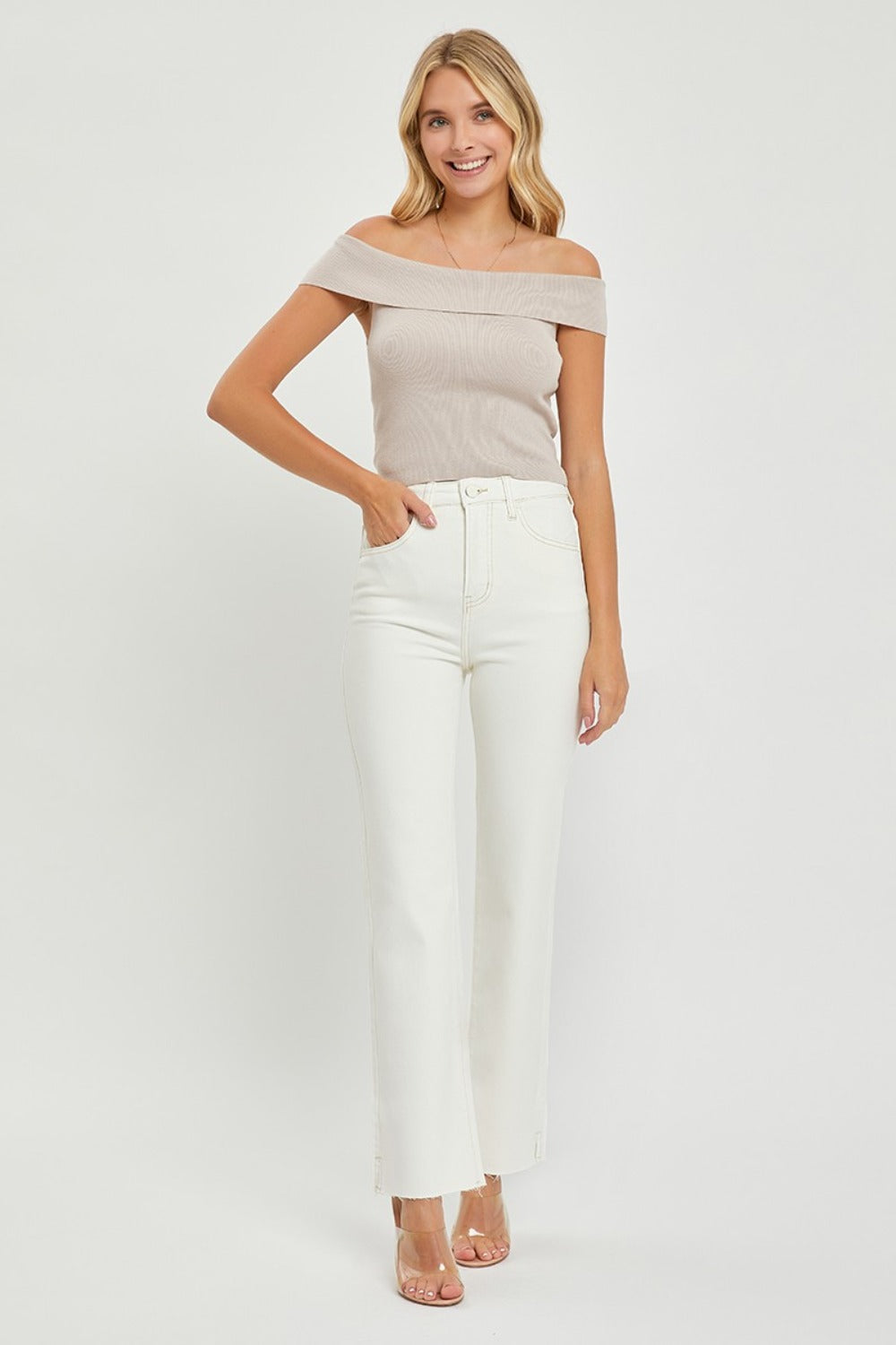 Mid Rise Flare Jeans- Doss Dollz
