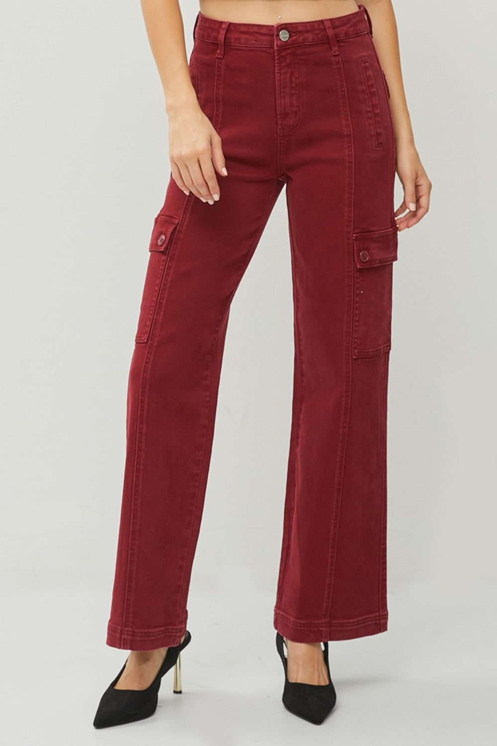 Mid Rise Flare Jeans- Doss Dollz