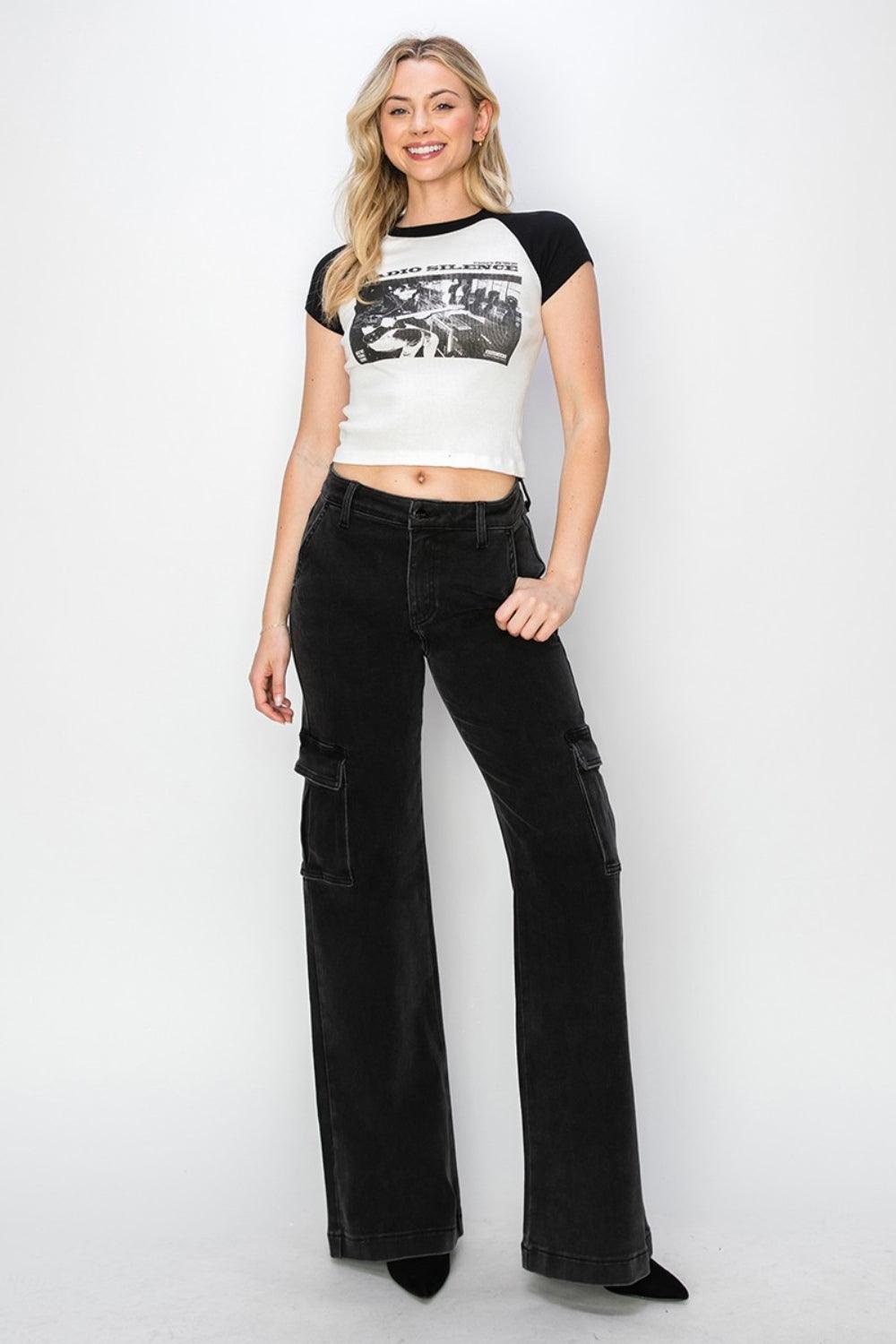 Mid Rise Flare Jeans- Doss Dollz