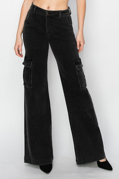 Mid Rise Flare Jeans- Doss Dollz