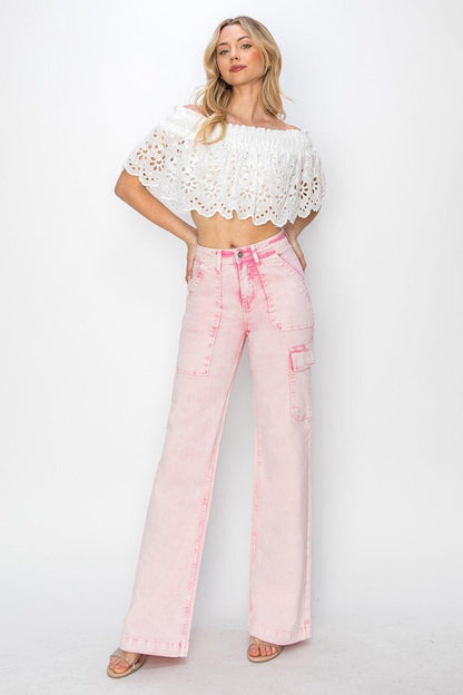 Mid Rise Flare Jeans- Doss Dollz