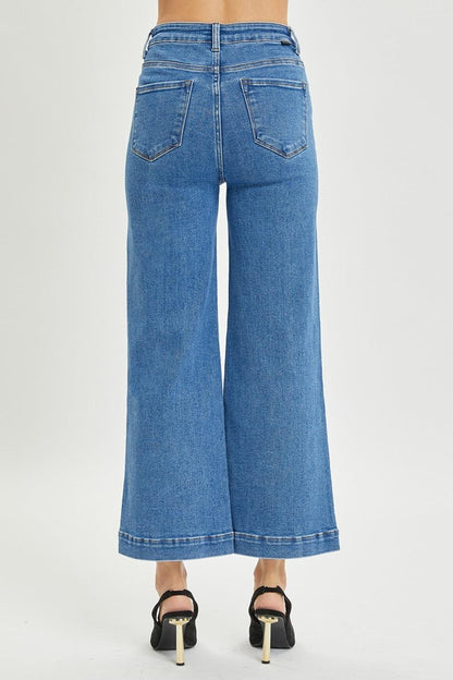 Mid Rise Flare Jeans- Doss Dollz