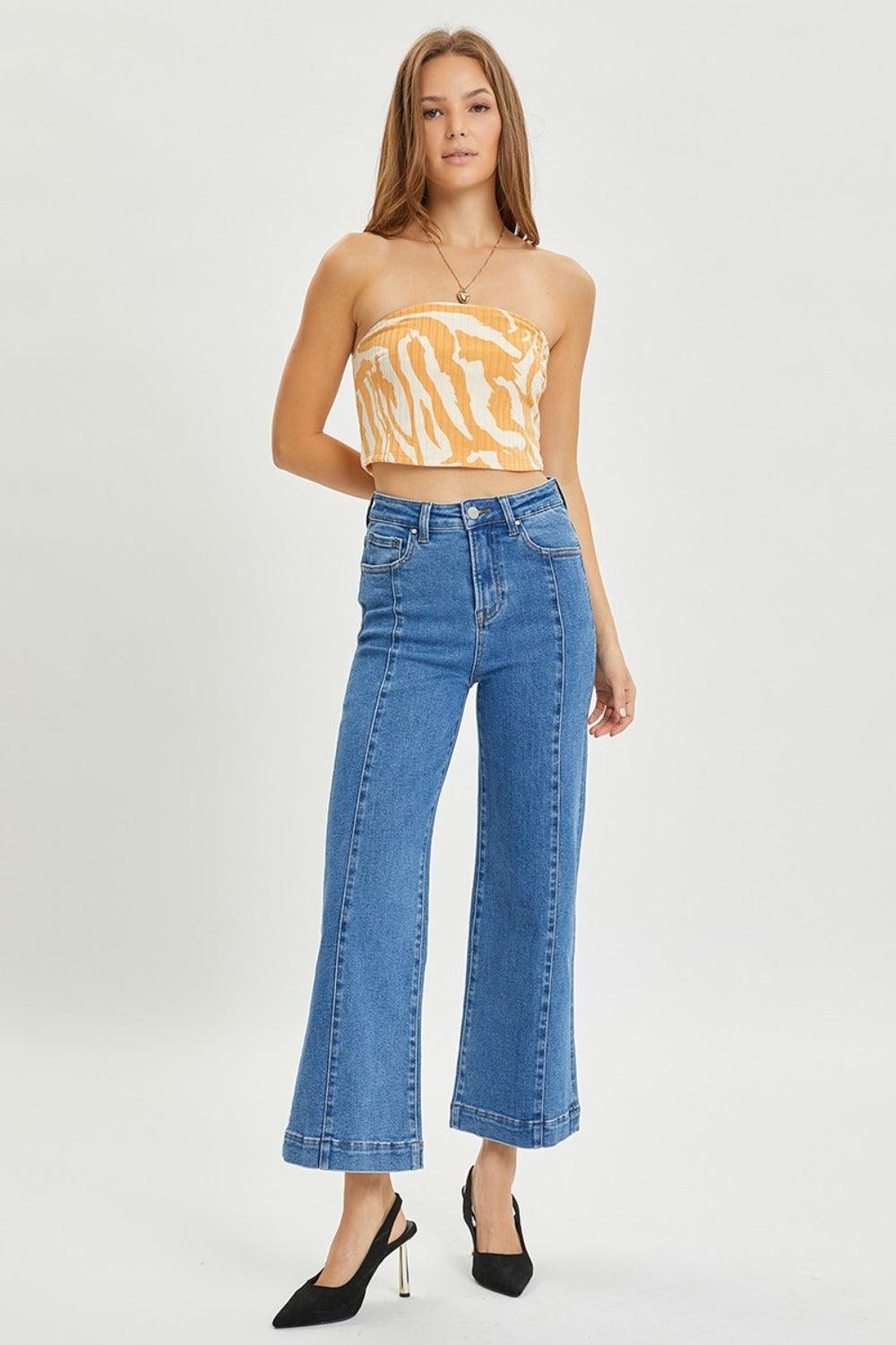 Mid Rise Flare Jeans- Doss Dollz