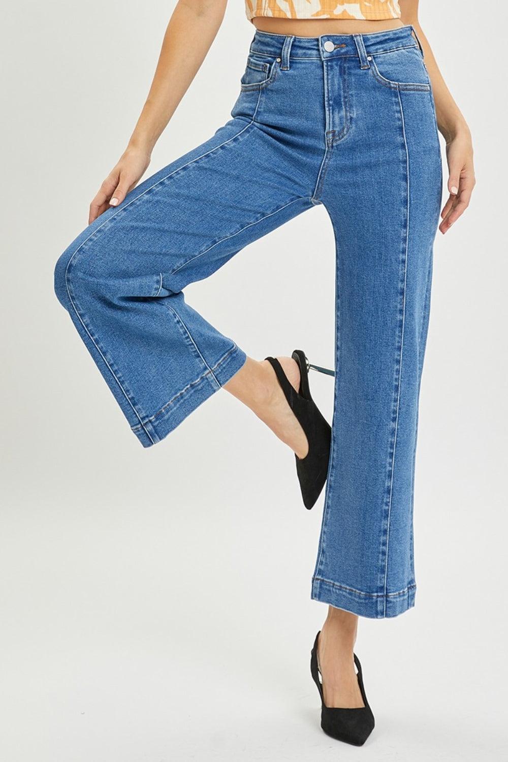 Mid Rise Flare Jeans- Doss Dollz
