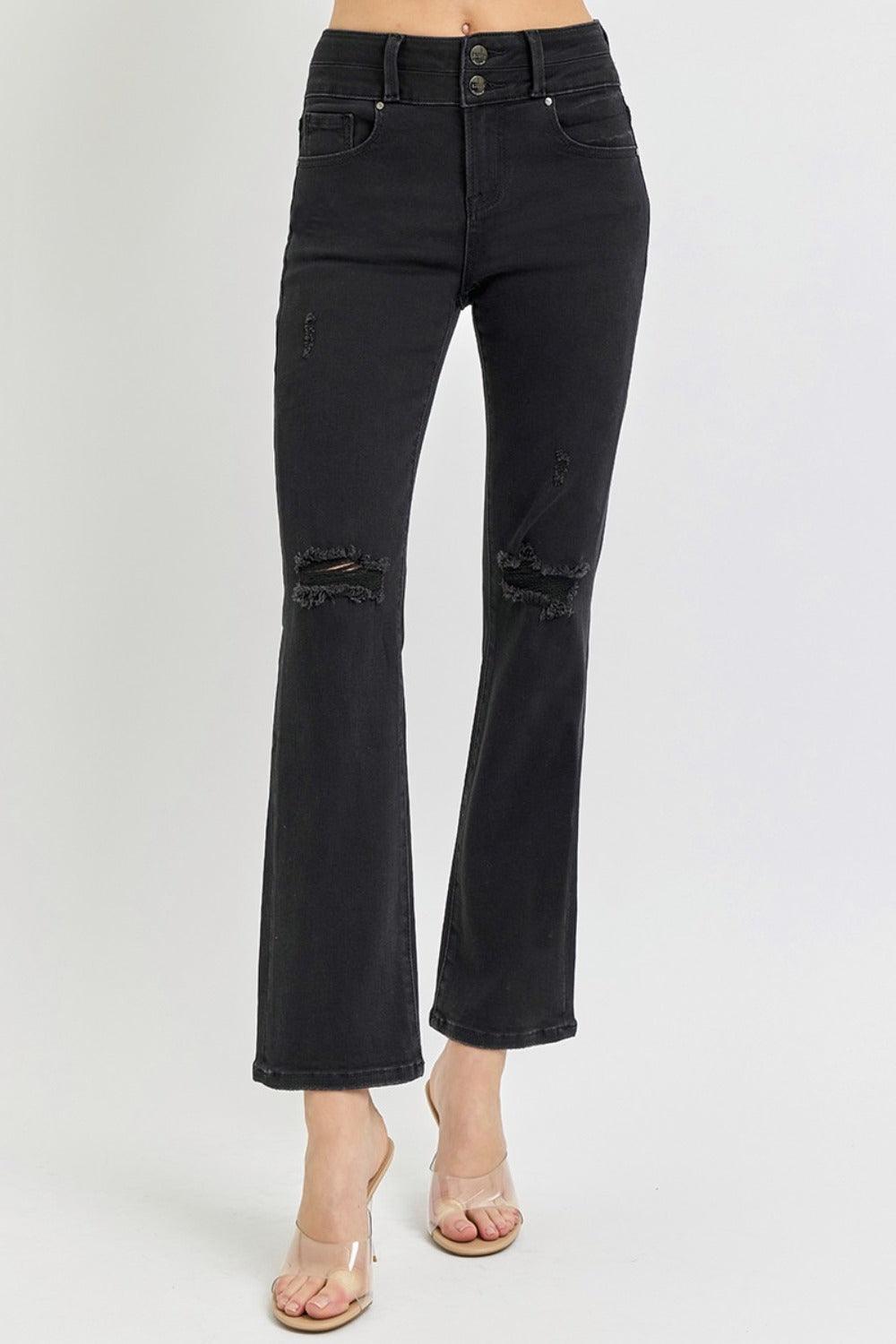 Mid Rise Flare Jeans- Doss Dollz