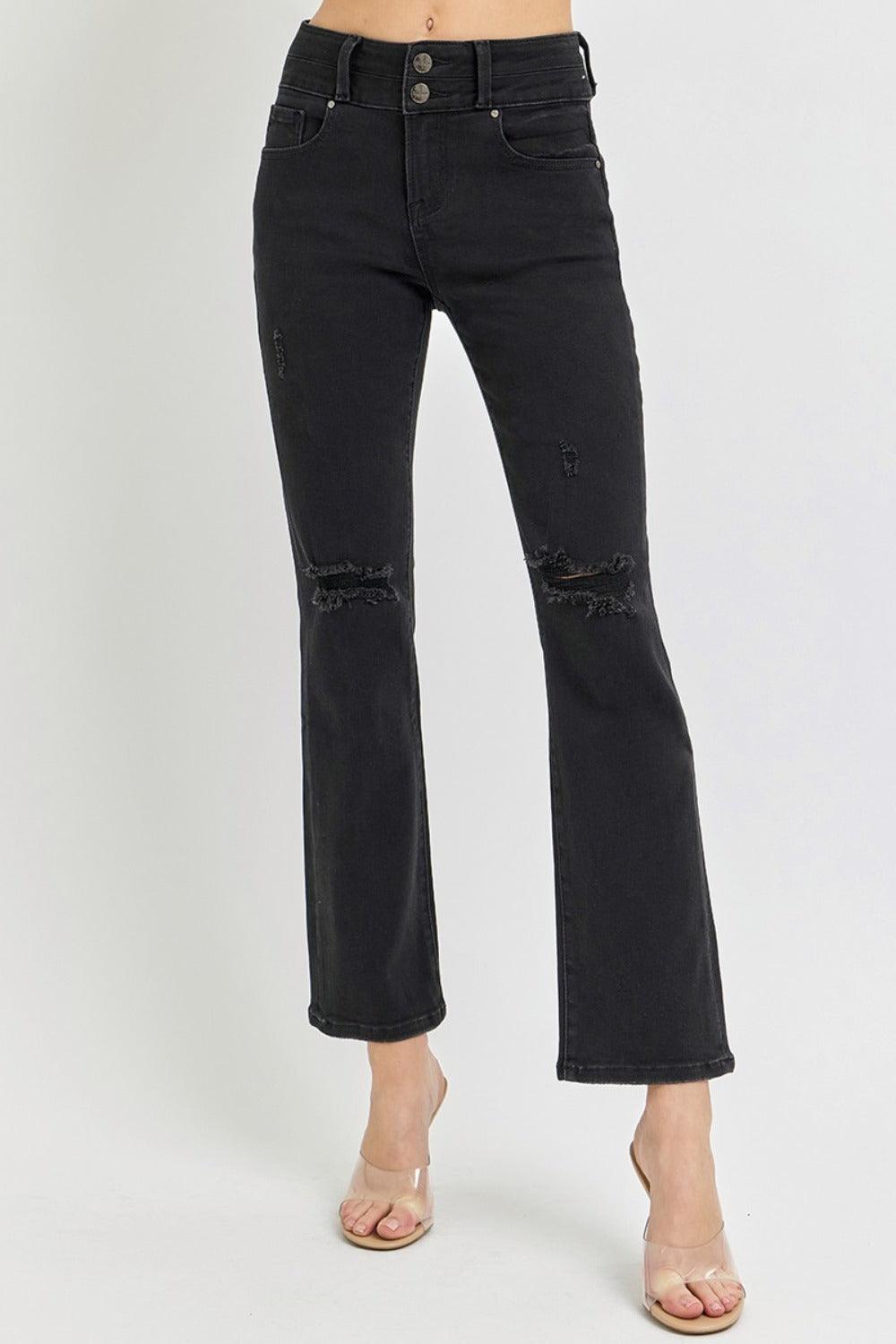 Mid Rise Flare Jeans- Doss Dollz