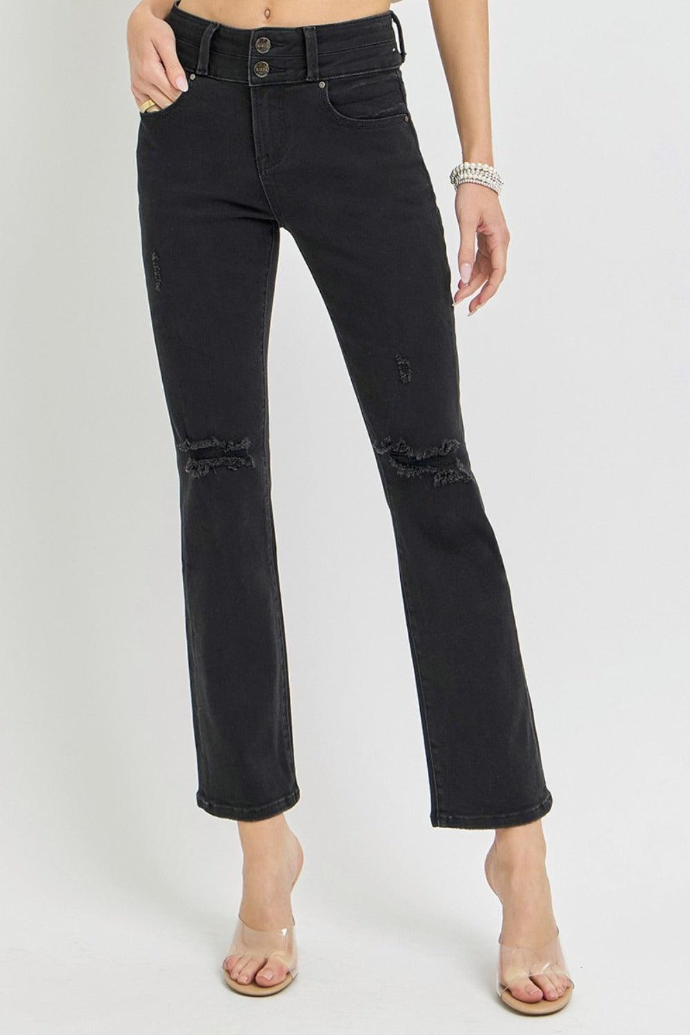 Mid Rise Flare Jeans- Doss Dollz