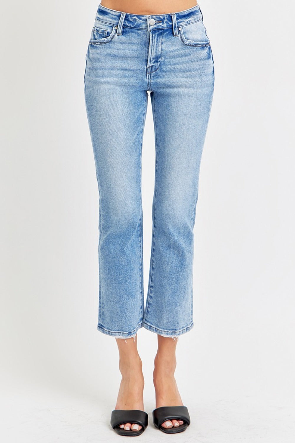 Mid Rise Flare Jeans- Doss Dollz