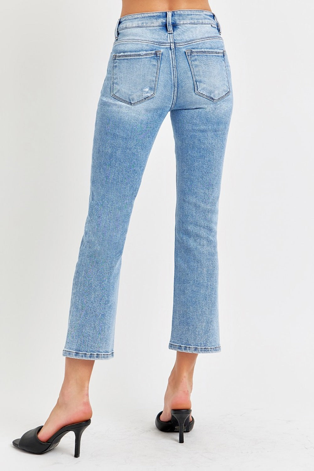 Mid Rise Flare Jeans- Doss Dollz
