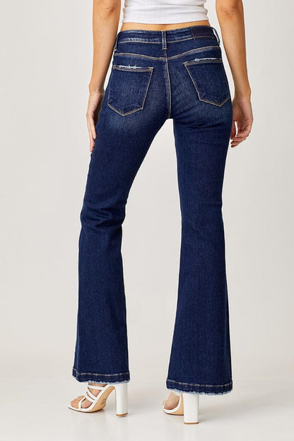 Mid Rise Flare Jeans- Doss Dollz