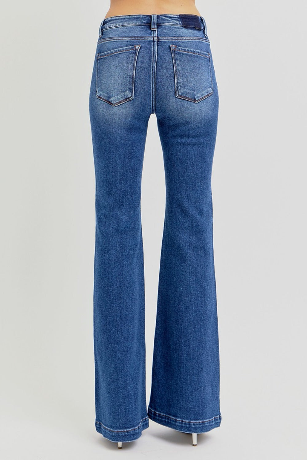 Mid Rise Flare Jeans- Doss Dollz