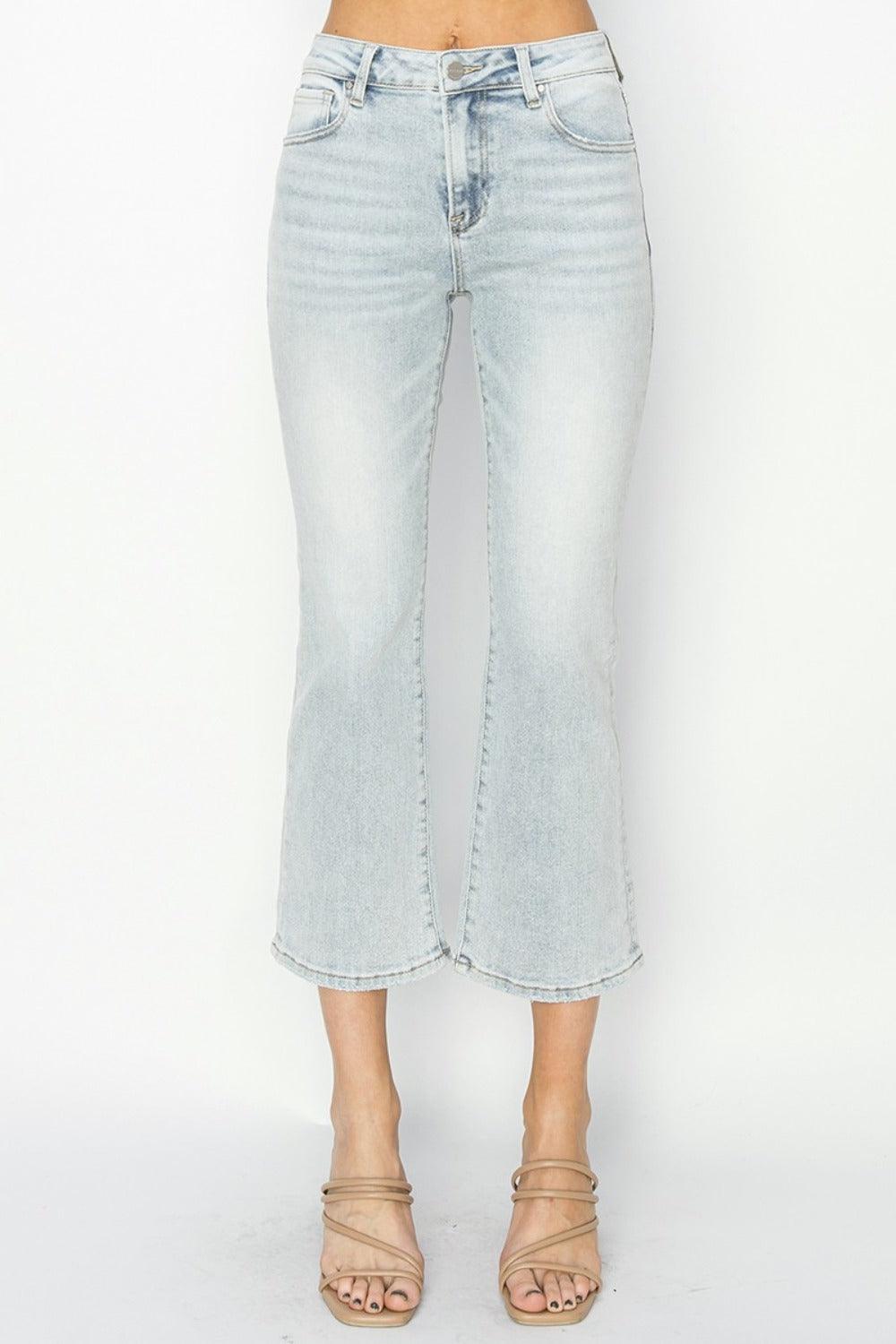 Mid Rise Flare Jeans- Doss Dollz