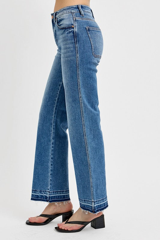 Mid Rise Flare Jeans- Doss Dollz