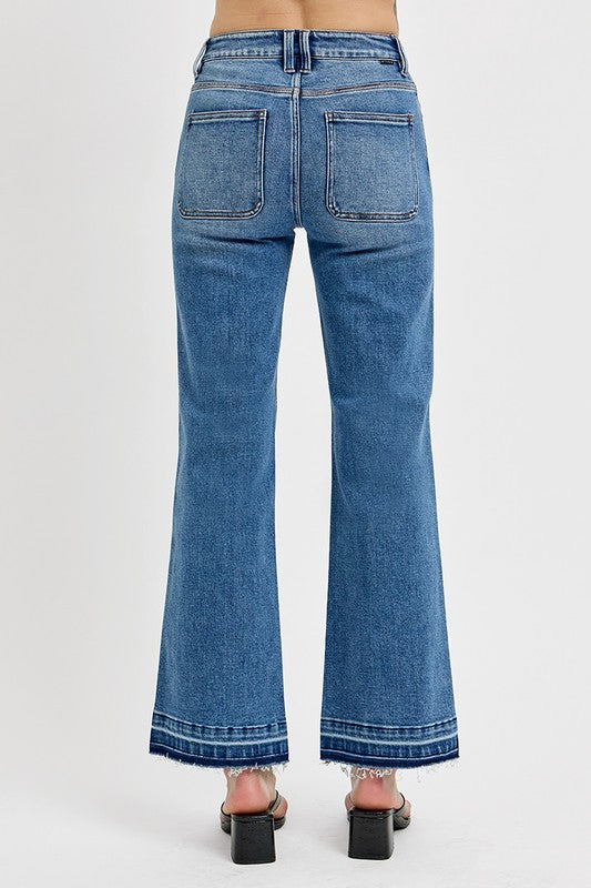 Mid Rise Flare Jeans- Doss Dollz