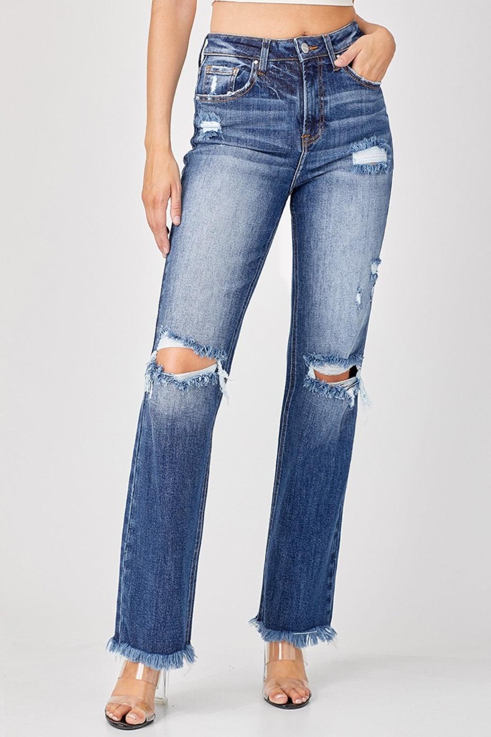 Mid Rise Flare Jeans- Doss Dollz