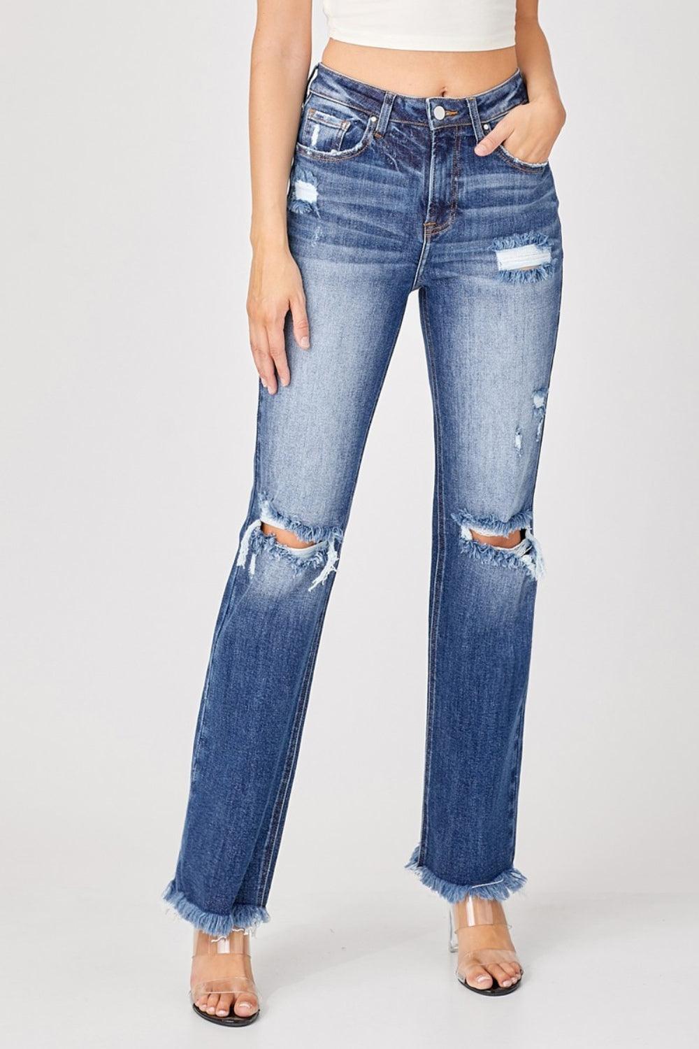 Mid Rise Flare Jeans- Doss Dollz