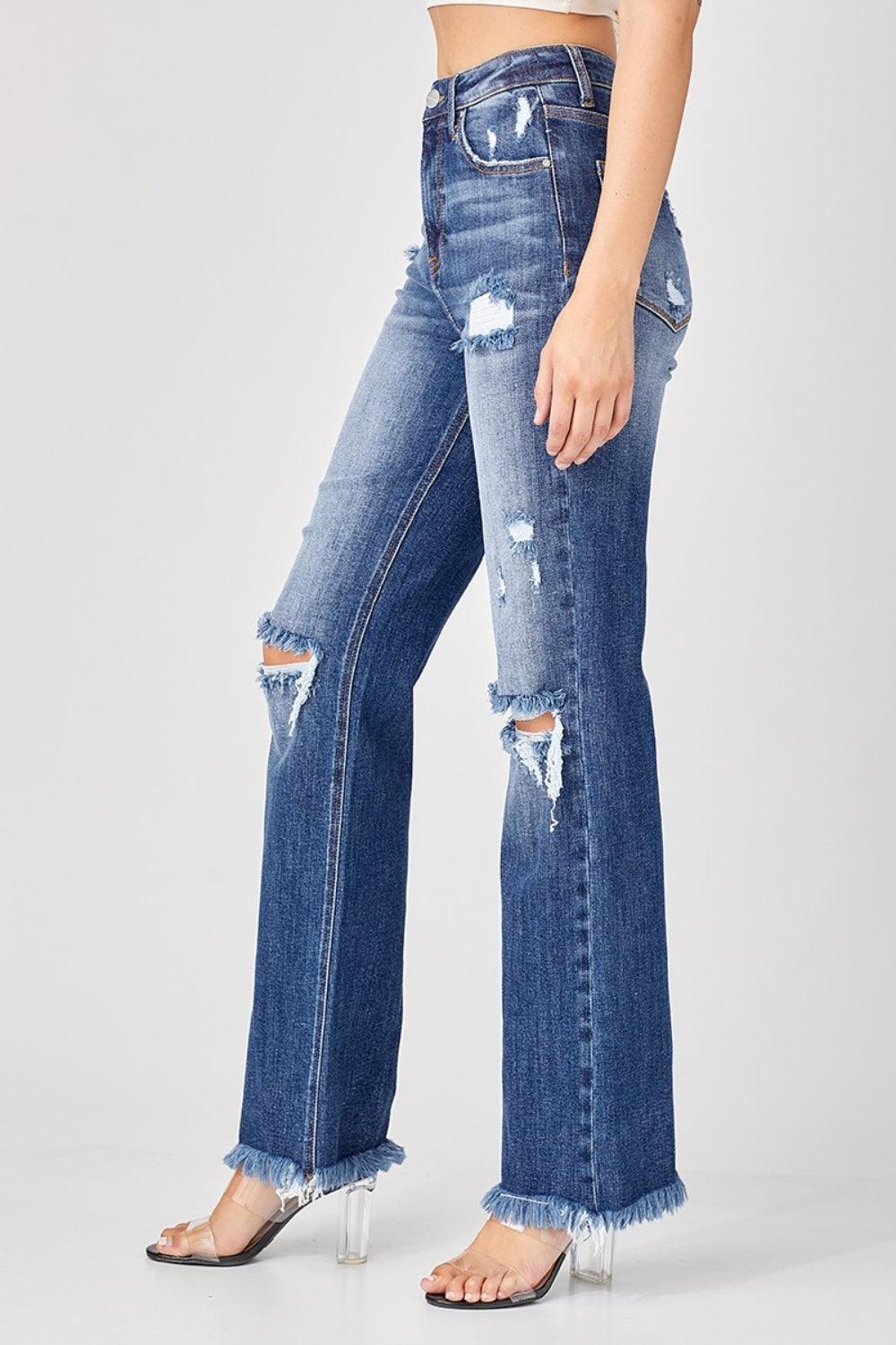 Mid Rise Flare Jeans- Doss Dollz