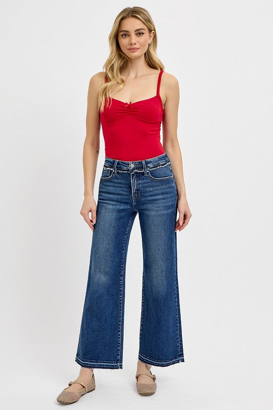 Mid Rise Flare Jeans- Doss Dollz