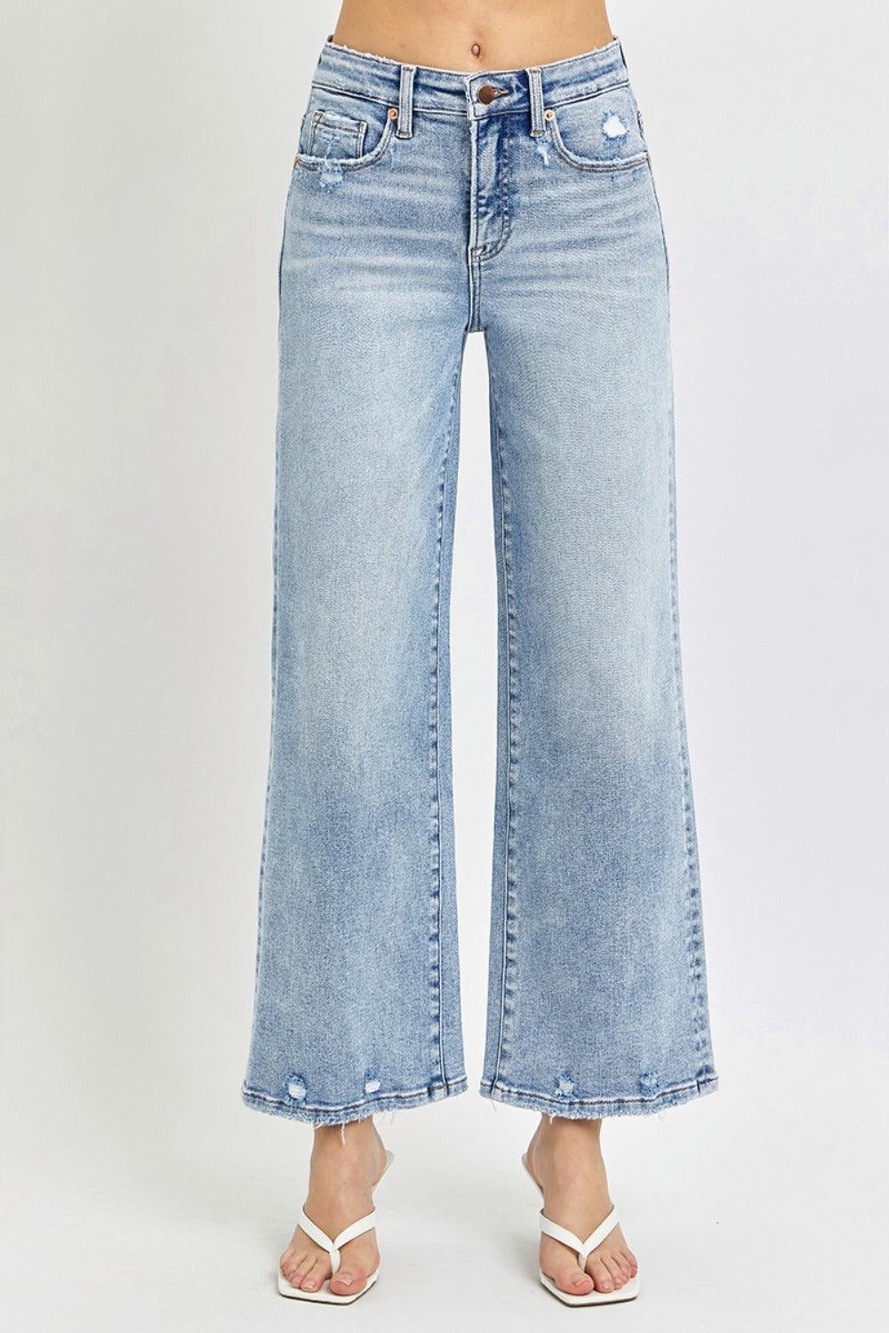 Mid Rise Flare Jeans- Doss Dollz