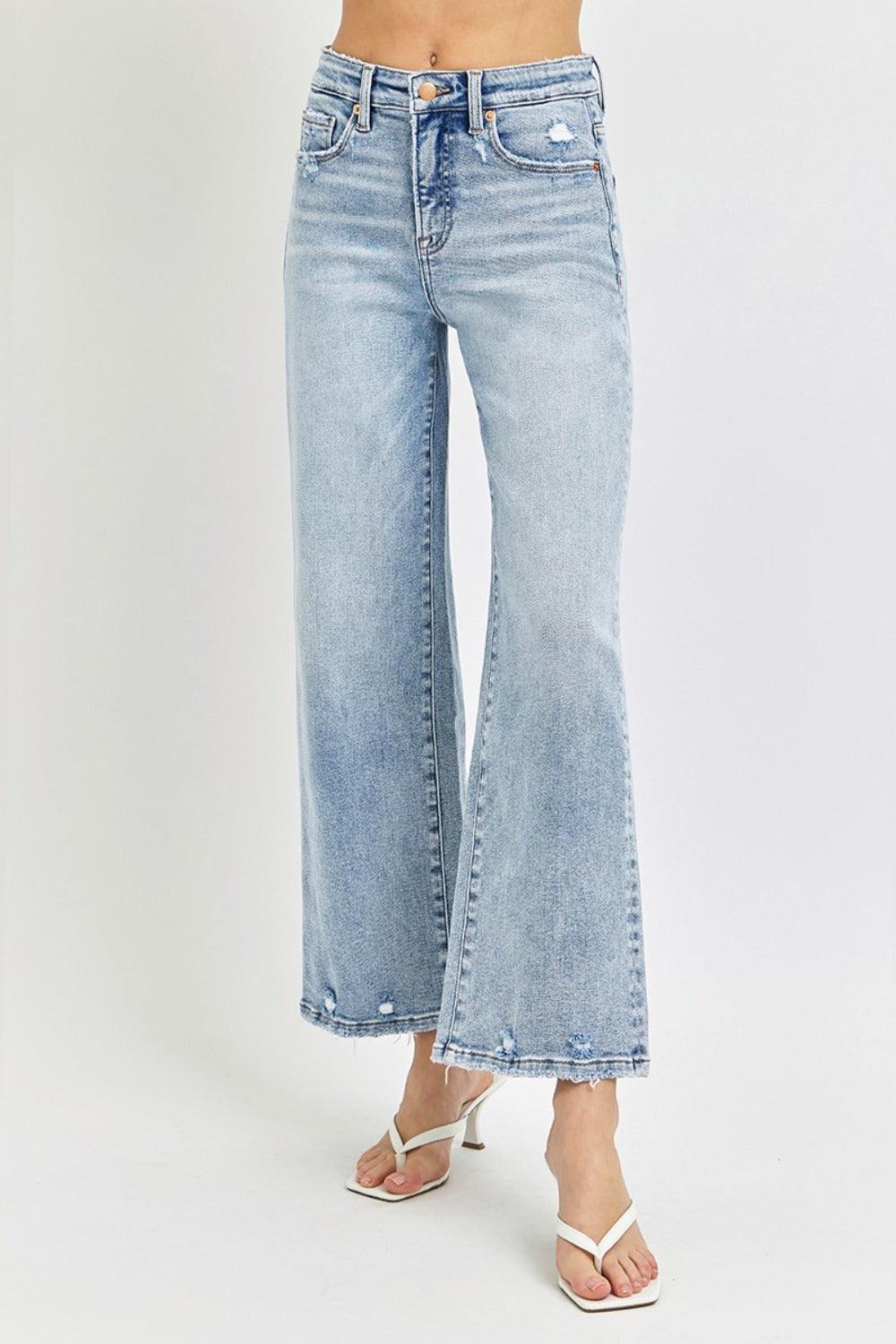 Mid Rise Flare Jeans- Doss Dollz