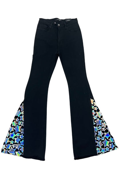 Mid Rise Flare Jeans- Doss Dollz