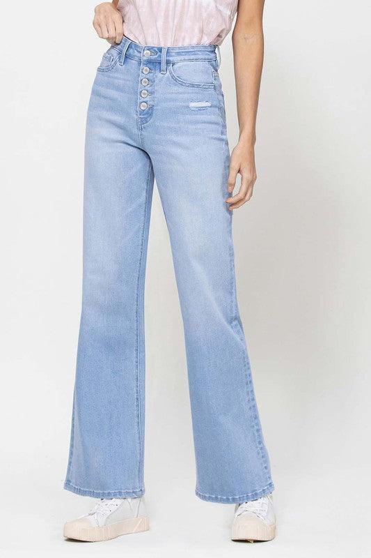 Mid Rise Flare Jeans- Doss Dollz