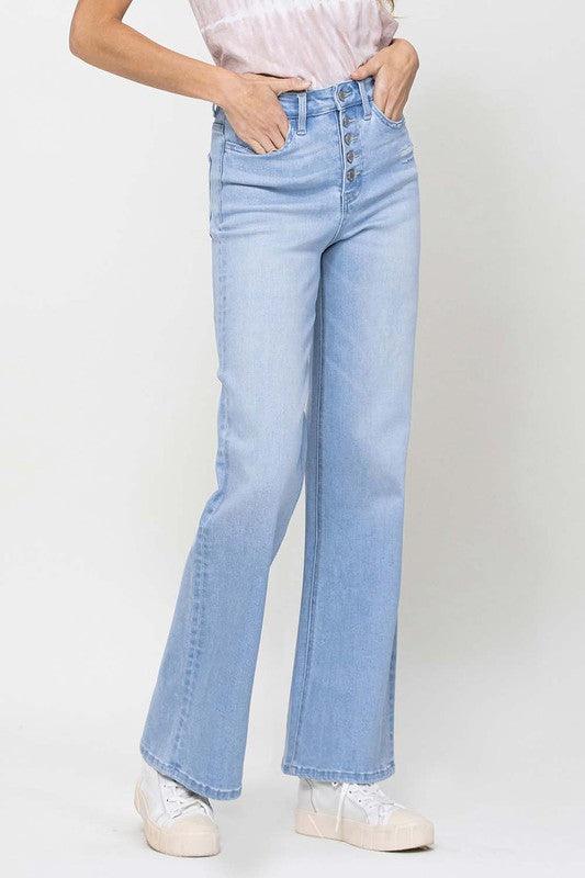 Mid Rise Flare Jeans- Doss Dollz