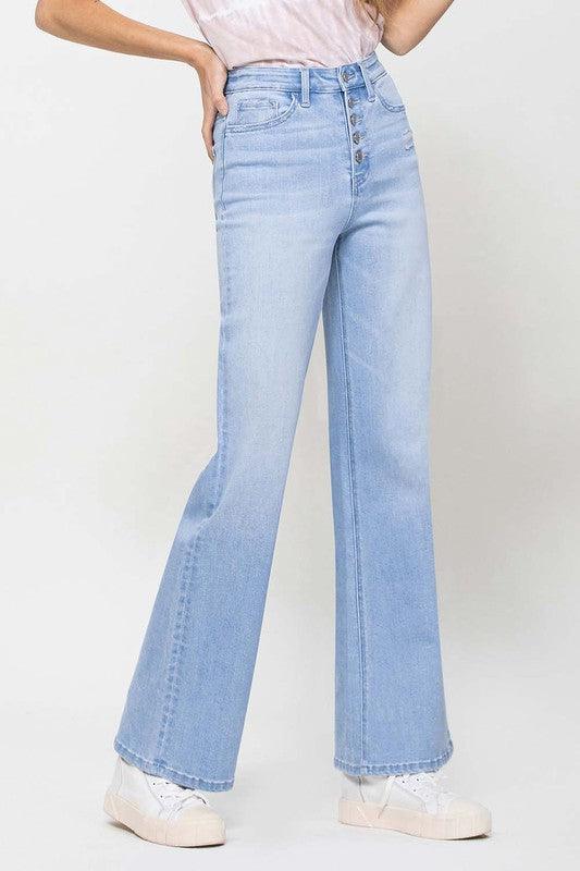 Mid Rise Flare Jeans- Doss Dollz