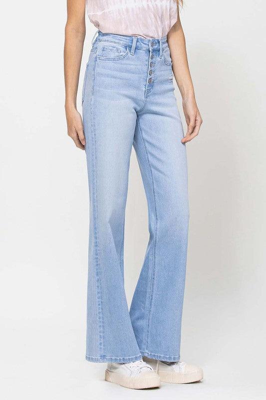 Mid Rise Flare Jeans- Doss Dollz