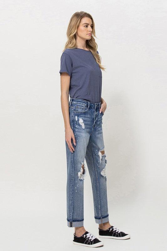 Mid Rise Flare Jeans- Doss Dollz