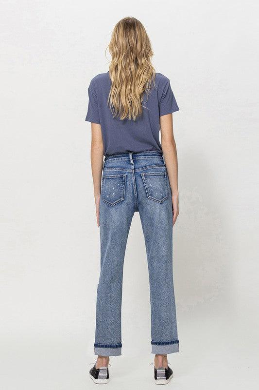 Mid Rise Flare Jeans- Doss Dollz