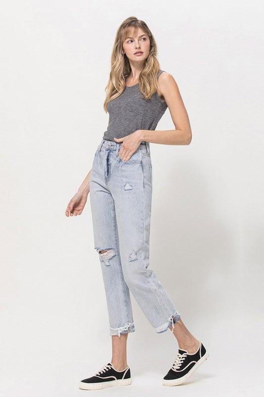 Mid Rise Flare Jeans- Doss Dollz