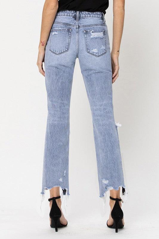 Mid Rise Flare Jeans- Doss Dollz