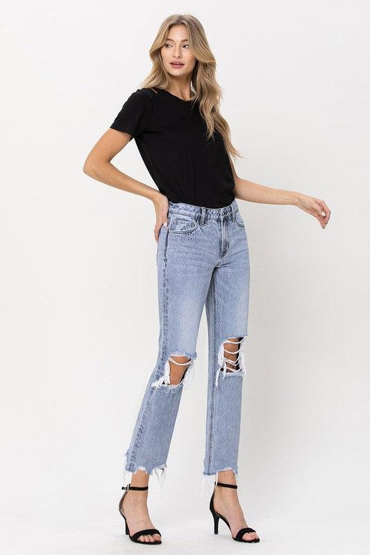 Mid Rise Flare Jeans- Doss Dollz