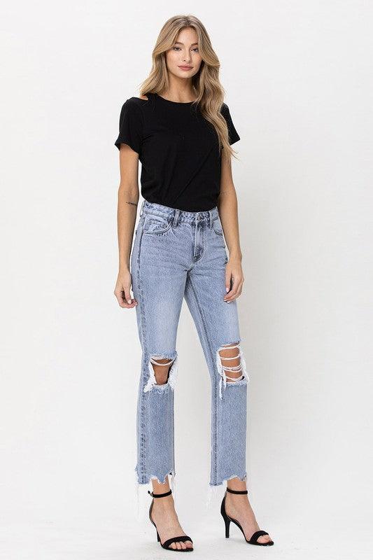 Mid Rise Flare Jeans- Doss Dollz