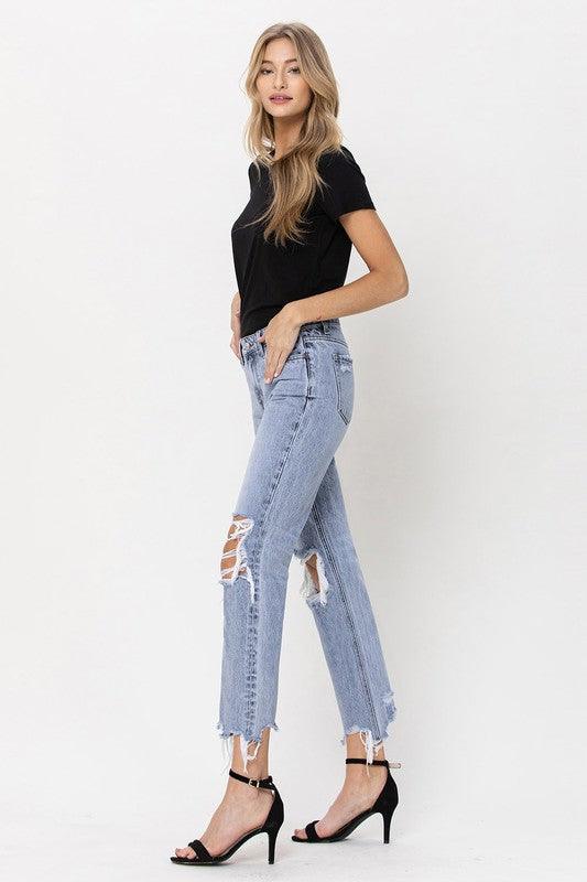 Mid Rise Flare Jeans- Doss Dollz