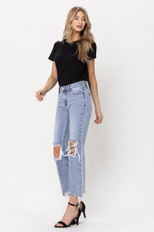 Mid Rise Flare Jeans- Doss Dollz