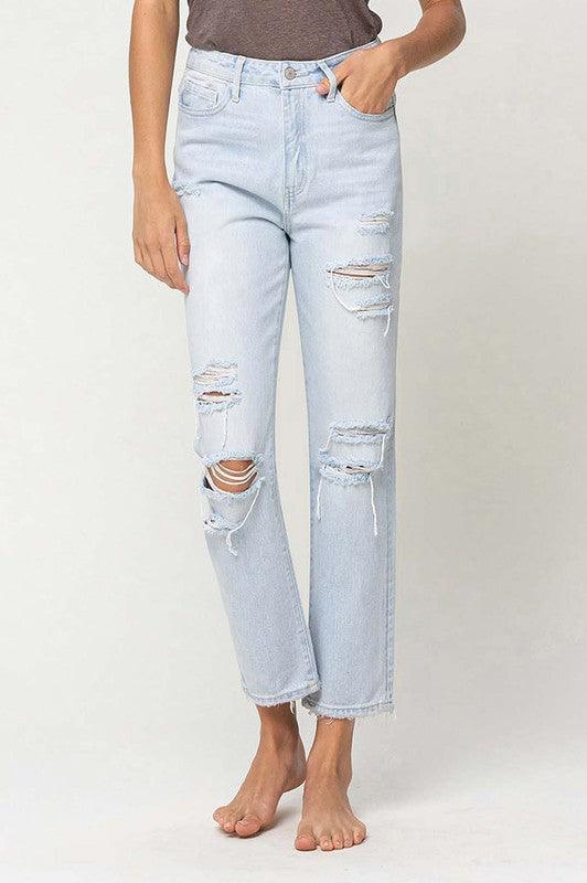 Mid Rise Flare Jeans- Doss Dollz