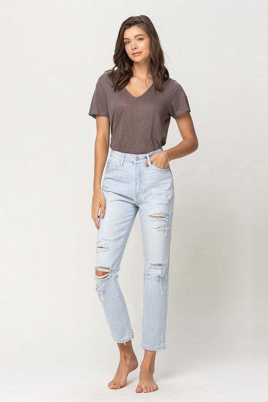 Mid Rise Flare Jeans- Doss Dollz