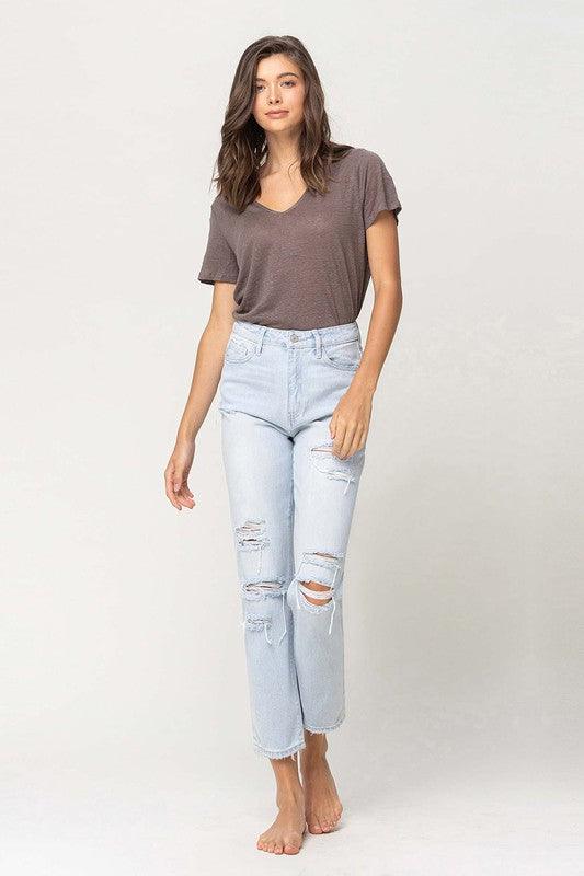 Mid Rise Flare Jeans- Doss Dollz